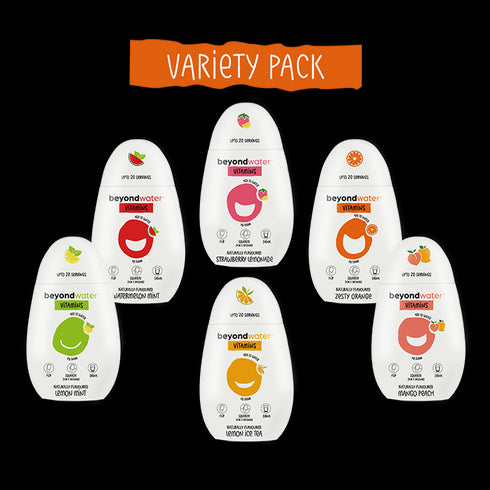 Beyond water Beyondwater Variety (Mango Peach, Zesty Orange, Lemon Iced Tea, Watermelon Mint, Strawberry Lemonade & Lemon Mint)